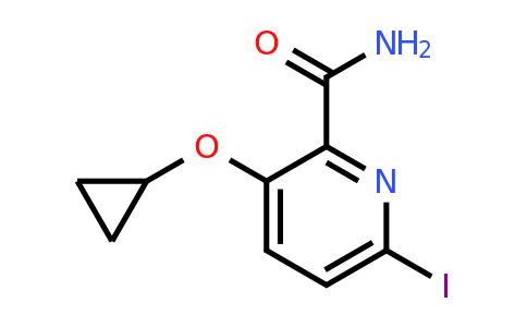 CAS 1243355-46-5 | 3-Cyclopropoxy-6-iodopicolinamide