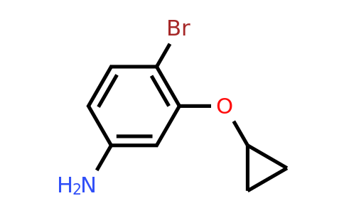 CAS 1243355-48-7 | 4-Bromo-3-cyclopropoxyaniline