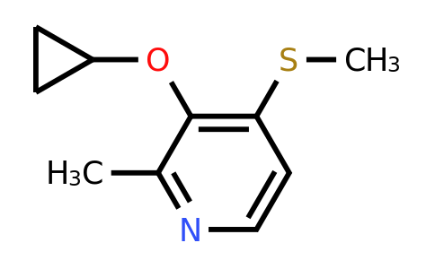 CAS 1243355-49-8 | 3-Cyclopropoxy-2-methyl-4-(methylsulfanyl)pyridine