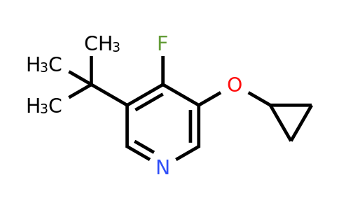 CAS 1243355-51-2 | 3-Tert-butyl-5-cyclopropoxy-4-fluoropyridine