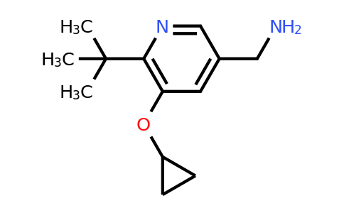 CAS 1243355-55-6 | (6-Tert-butyl-5-cyclopropoxypyridin-3-YL)methanamine