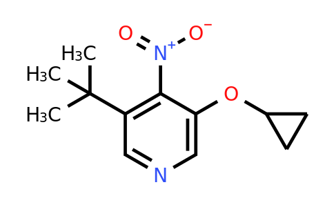 CAS 1243355-64-7 | 3-Tert-butyl-5-cyclopropoxy-4-nitropyridine