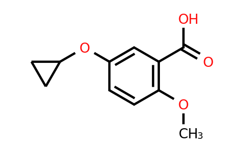 CAS 1243355-70-5 | 5-Cyclopropoxy-2-methoxybenzoic acid