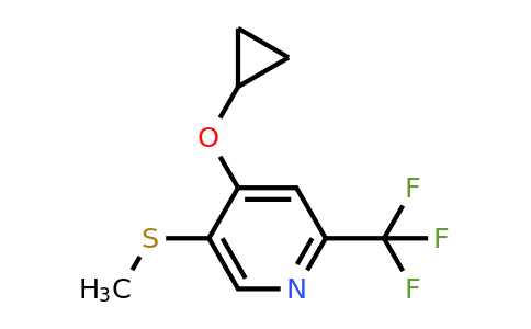 CAS 1243355-72-7 | 4-Cyclopropoxy-5-(methylthio)-2-(trifluoromethyl)pyridine