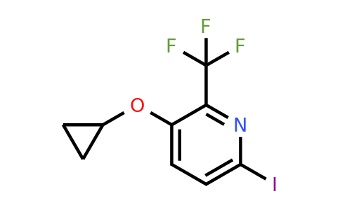 CAS 1243355-75-0 | 3-Cyclopropoxy-6-iodo-2-(trifluoromethyl)pyridine