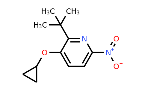 CAS 1243355-79-4 | 2-Tert-butyl-3-cyclopropoxy-6-nitropyridine