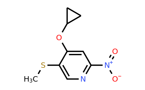 CAS 1243355-81-8 | 4-Cyclopropoxy-5-(methylthio)-2-nitropyridine