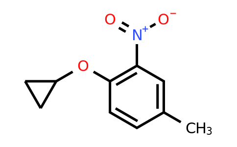 CAS 1243355-84-1 | 1-Cyclopropoxy-4-methyl-2-nitrobenzene