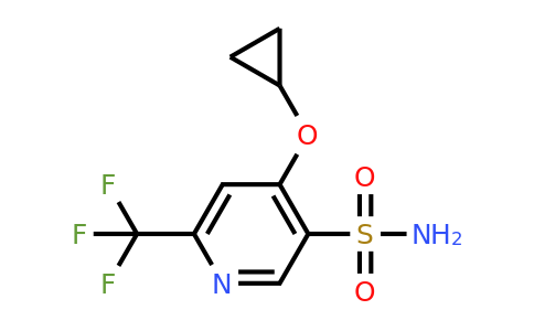 CAS 1243355-85-2 | 4-Cyclopropoxy-6-(trifluoromethyl)pyridine-3-sulfonamide