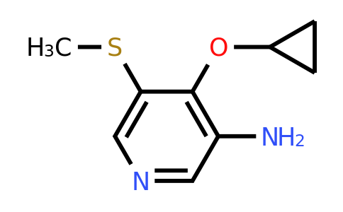 CAS 1243355-89-6 | 4-Cyclopropoxy-5-(methylsulfanyl)pyridin-3-amine