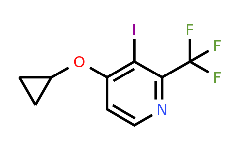 CAS 1243355-91-0 | 4-Cyclopropoxy-3-iodo-2-(trifluoromethyl)pyridine