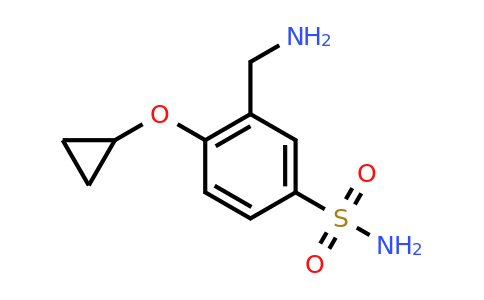 CAS 1243355-92-1 | 3-(Aminomethyl)-4-cyclopropoxybenzenesulfonamide