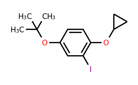 CAS 1243356-01-5 | 4-Tert-butoxy-1-cyclopropoxy-2-iodobenzene