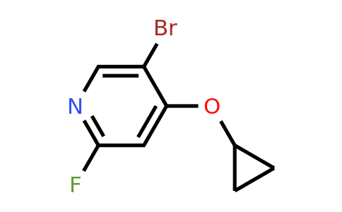 CAS 1243356-18-4 | 5-Bromo-4-cyclopropoxy-2-fluoropyridine