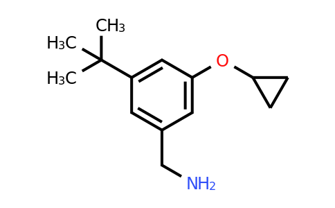 CAS 1243356-23-1 | (3-Tert-butyl-5-cyclopropoxyphenyl)methanamine