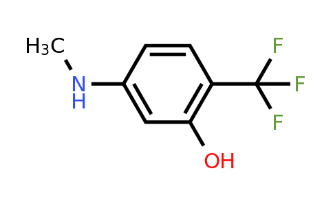 CAS 1243356-24-2 | 5-(Methylamino)-2-(trifluoromethyl)phenol