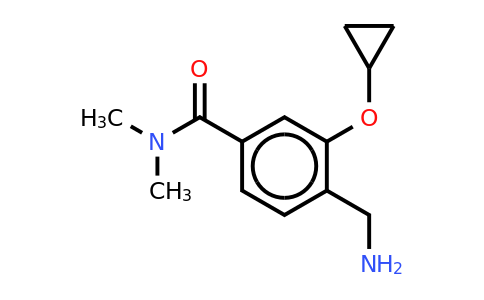 CAS 1243356-69-5 | 4-(Aminomethyl)-3-cyclopropoxy-N,n-dimethylbenzamide