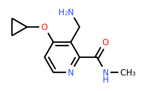 CAS 1243356-70-8 | 3-(Aminomethyl)-4-cyclopropoxy-N-methylpicolinamide