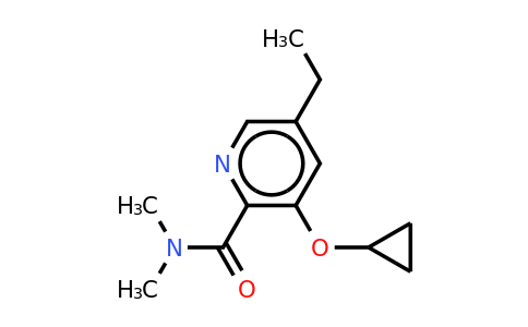 CAS 1243356-71-9 | 3-Cyclopropoxy-5-ethyl-N,n-dimethylpicolinamide