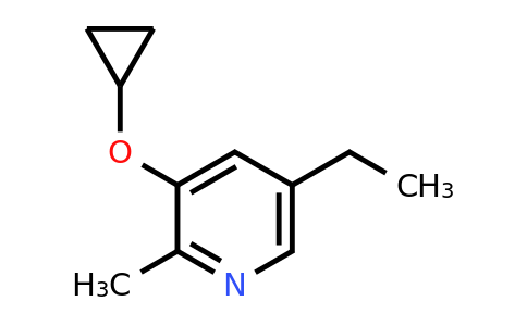 CAS 1243356-95-7 | 3-Cyclopropoxy-5-ethyl-2-methylpyridine