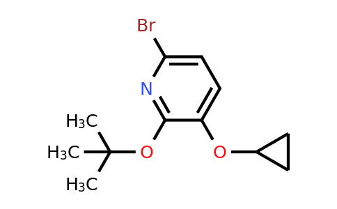 CAS 1243356-97-9 | 6-Bromo-2-tert-butoxy-3-cyclopropoxypyridine