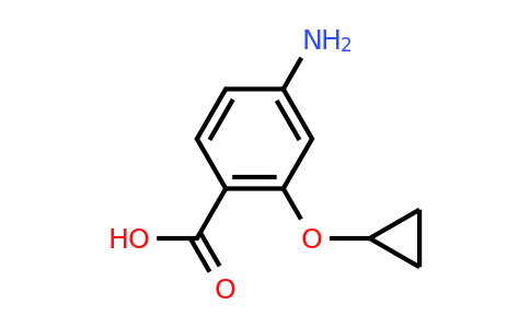 CAS 1243356-98-0 | 4-Amino-2-cyclopropoxybenzoic acid