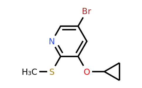 CAS 1243356-99-1 | 5-Bromo-3-cyclopropoxy-2-(methylsulfanyl)pyridine