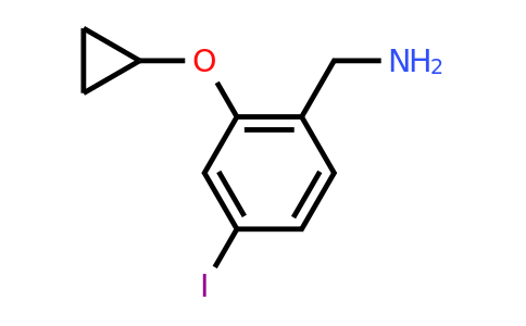 CAS 1243357-00-7 | (2-Cyclopropoxy-4-iodophenyl)methanamine
