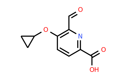 CAS 1243357-01-8 | 5-Cyclopropoxy-6-formylpicolinic acid