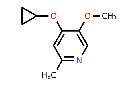 CAS 1243357-04-1 | 4-Cyclopropoxy-5-methoxy-2-methylpyridine