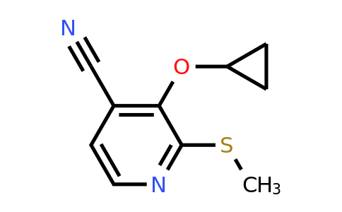 CAS 1243357-07-4 | 3-Cyclopropoxy-2-(methylsulfanyl)pyridine-4-carbonitrile