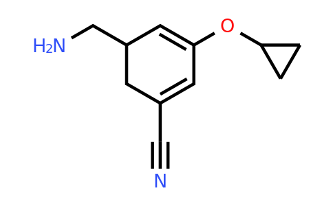 CAS 1243357-12-1 | 5-(Aminomethyl)-3-cyclopropoxycyclohexa-1,3-dienecarbonitrile