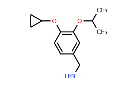 CAS 1243357-13-2 | (4-Cyclopropoxy-3-isopropoxyphenyl)methanamine