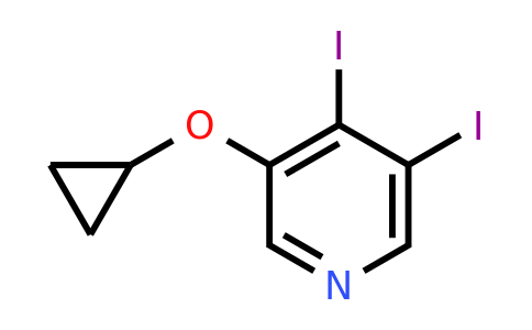 CAS 1243357-16-5 | 3-Cyclopropoxy-4,5-diiodopyridine