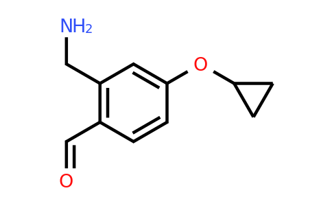 CAS 1243357-19-8 | 2-(Aminomethyl)-4-cyclopropoxybenzaldehyde
