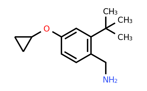 CAS 1243357-21-2 | (2-Tert-butyl-4-cyclopropoxyphenyl)methanamine