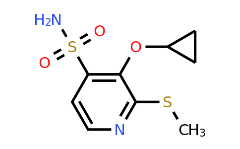CAS 1243357-24-5 | 3-Cyclopropoxy-2-(methylthio)pyridine-4-sulfonamide
