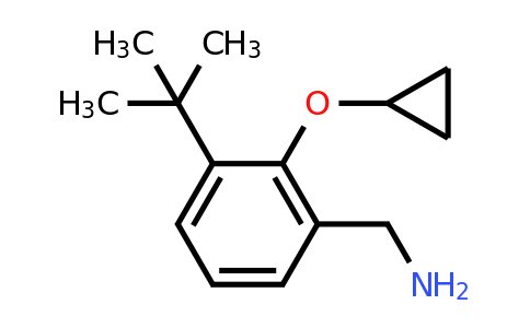 CAS 1243357-26-7 | (3-Tert-butyl-2-cyclopropoxyphenyl)methanamine