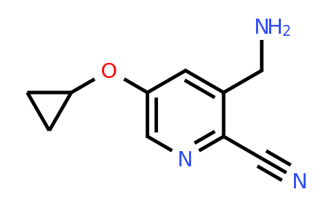 CAS 1243357-30-3 | 3-(Aminomethyl)-5-cyclopropoxypicolinonitrile