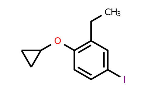 CAS 1243357-48-3 | 1-Cyclopropoxy-2-ethyl-4-iodobenzene