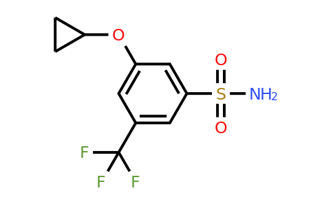 CAS 1243357-52-9 | 3-Cyclopropoxy-5-(trifluoromethyl)benzenesulfonamide