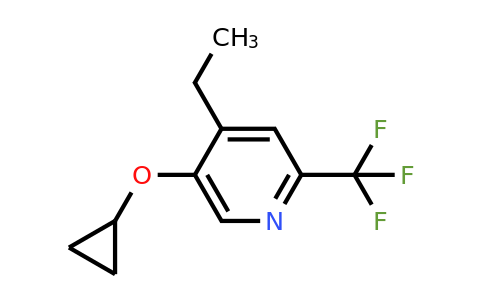 CAS 1243357-56-3 | 5-Cyclopropoxy-4-ethyl-2-(trifluoromethyl)pyridine