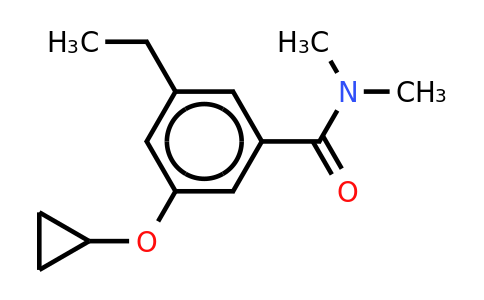 CAS 1243357-63-2 | 3-Cyclopropoxy-5-ethyl-N,n-dimethylbenzamide
