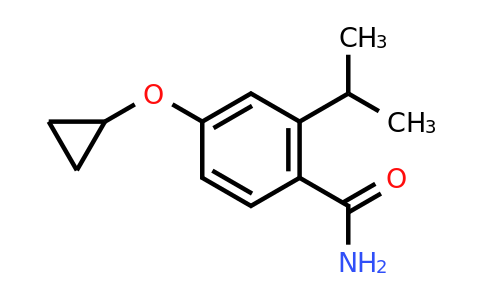 CAS 1243357-78-9 | 4-Cyclopropoxy-2-isopropylbenzamide