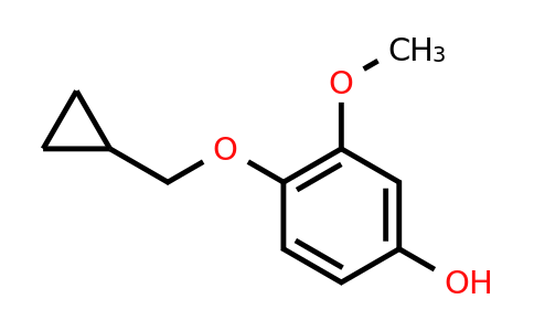CAS 1243357-88-1 | 4-(Cyclopropylmethoxy)-3-methoxyphenol