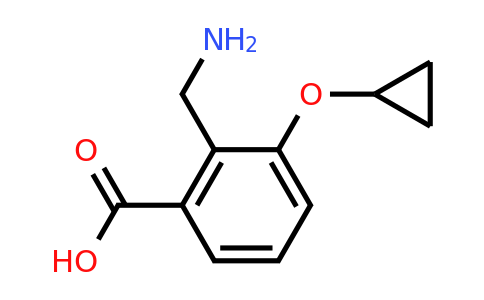 CAS 1243357-98-3 | 2-(Aminomethyl)-3-cyclopropoxybenzoic acid