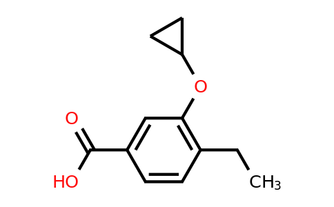 CAS 1243358-04-4 | 3-Cyclopropoxy-4-ethylbenzoic acid