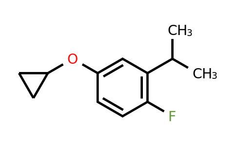CAS 1243358-06-6 | 4-Cyclopropoxy-1-fluoro-2-(propan-2-YL)benzene