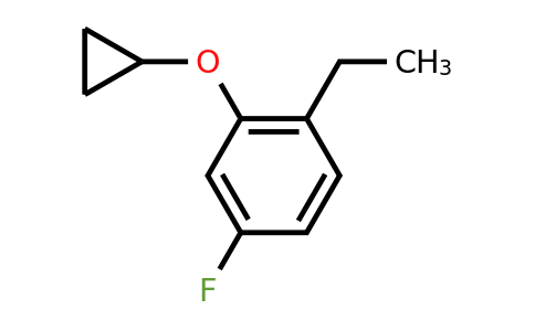 CAS 1243358-07-7 | 2-Cyclopropoxy-1-ethyl-4-fluorobenzene