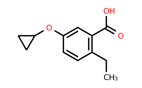CAS 1243358-16-8 | 5-Cyclopropoxy-2-ethylbenzoic acid